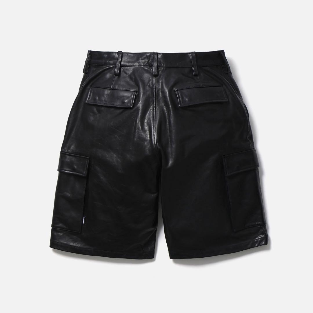 パンツ NEIGHBORHOOD LEATHER CARGO SHORT PANTS