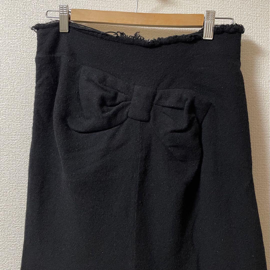 JUNYA WATANABE Wool Long Skirt リボン スカート