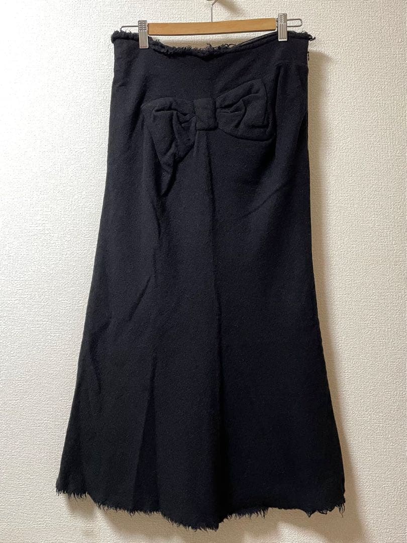 JUNYA WATANABE Wool Long Skirt リボン スカート
