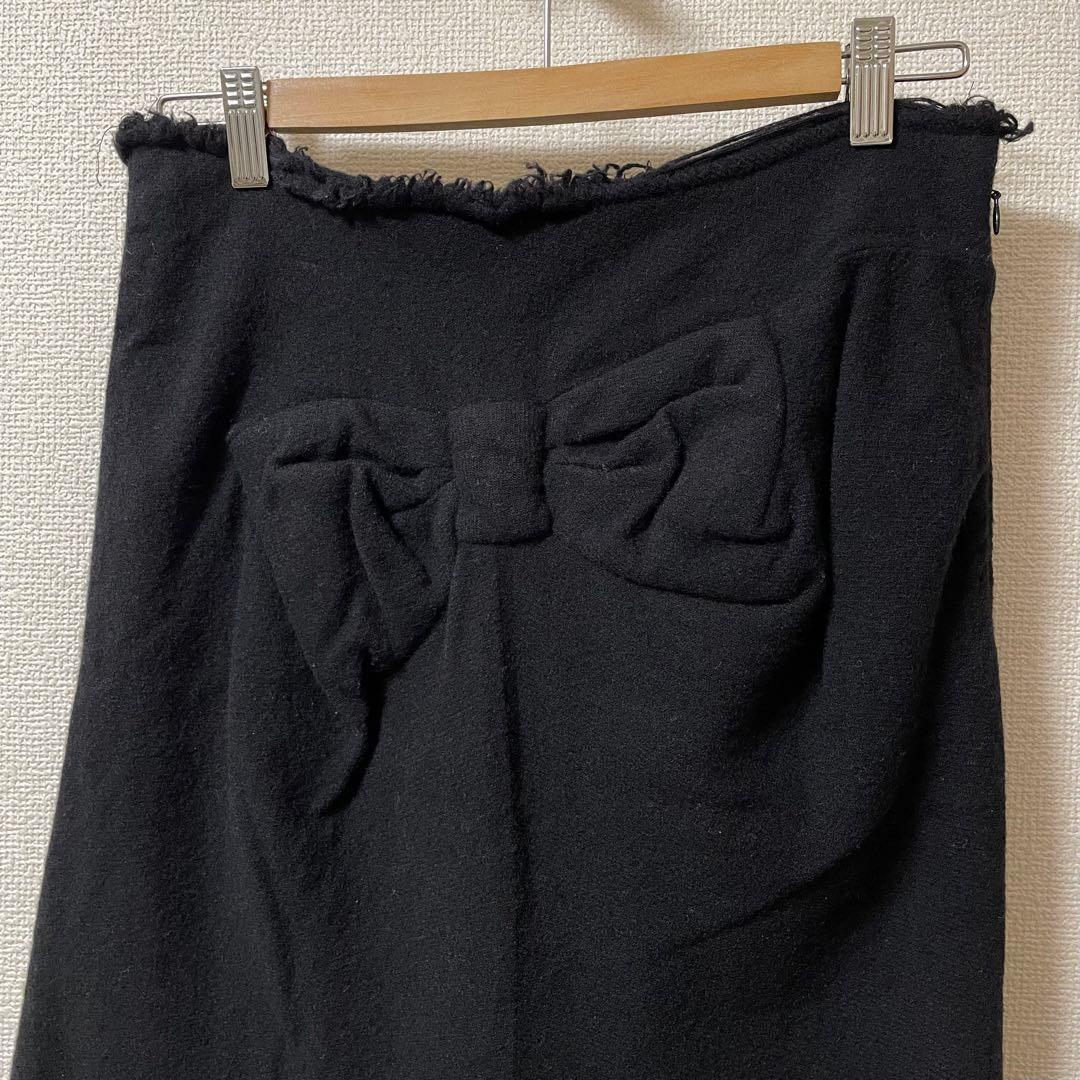JUNYA WATANABE Wool Long Skirt リボン スカート