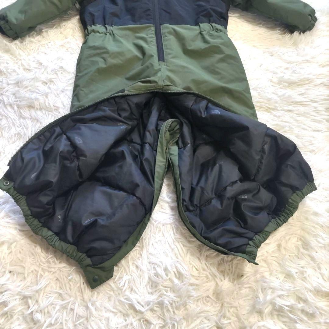 THE NORTH FACE スノーウェア 90cm カーキ ジャンプスーツ