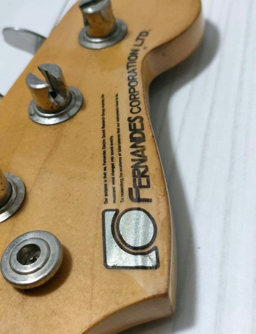 70年代 FERNANDES FPB-60FL カスタム フレットレス版