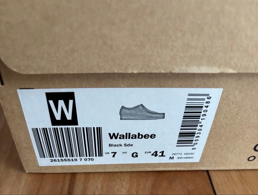 Clarks クラークス ワラビー ブラック 黒 スエード UK7