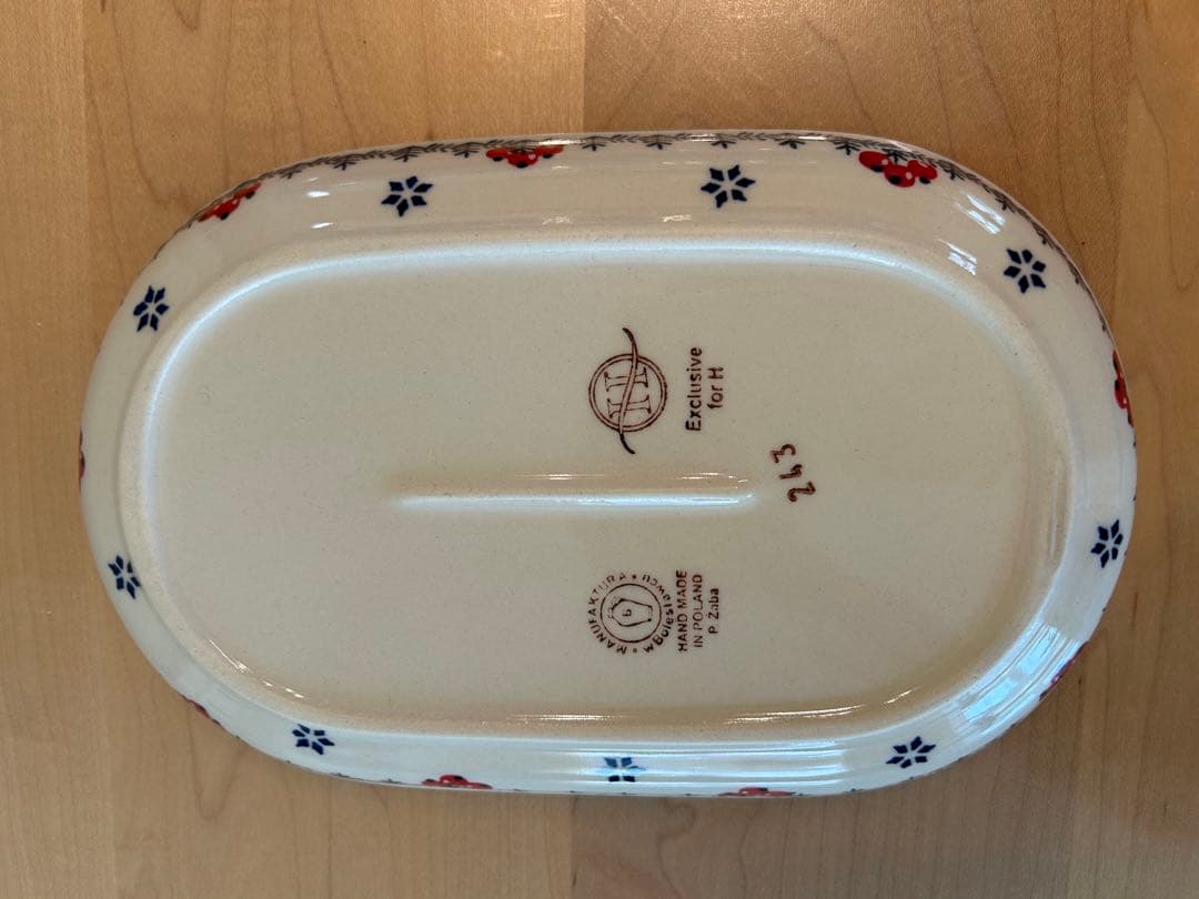ポーランド食器　manufakutura製 オーバルプレート2枚