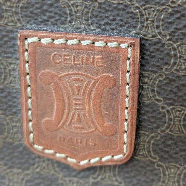 【希少】ヴィンテージ CELINE マカダム柄 ボストンバッグ PVC 旅行