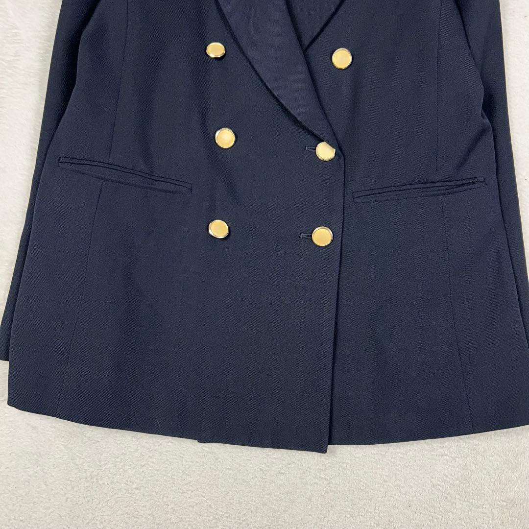 Demi-Luxe BEAMS♡ドライギャバジン ダブルジャケット ネイビー M