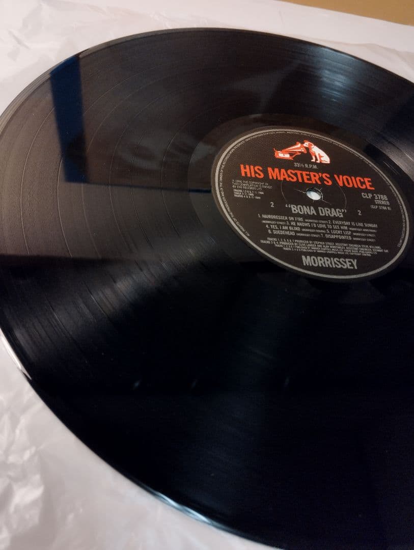 MORRISSEY BONA DRAG UK盤アナログレコード