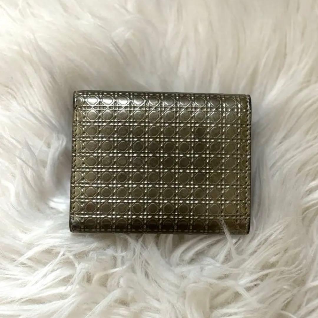 Christian Dior ゴールド ミニ財布