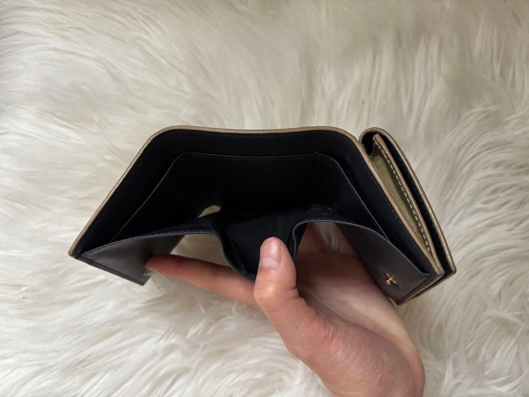 Christian Dior ゴールド ミニ財布