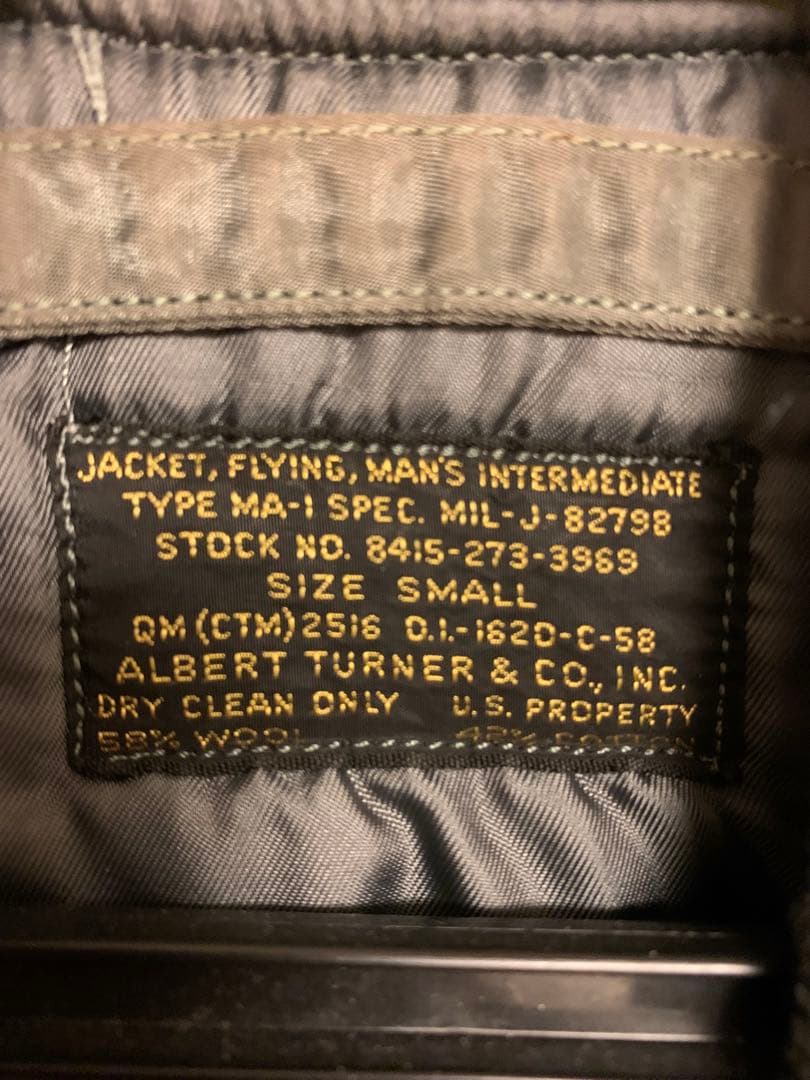 50s u.s.air force ma-1 フライトジャケット 8279B