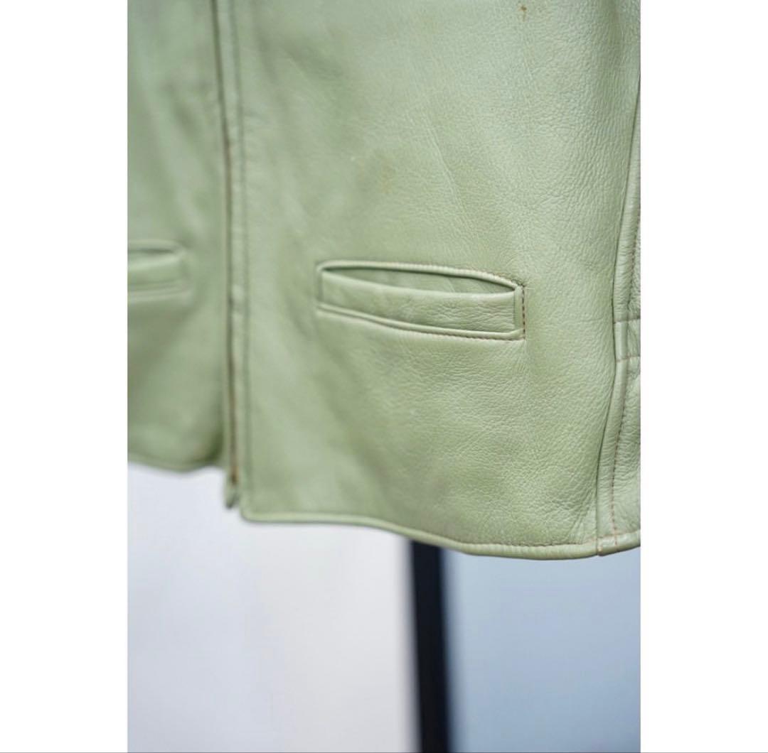 vintage 50's unknown leather vest サイズ44