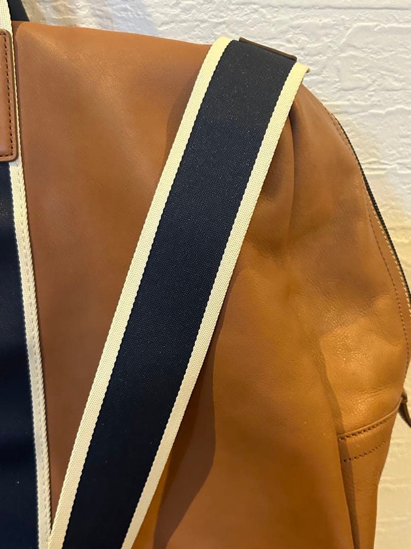 COACH コーチ F70561 ボストンバッグ レザー ブラウン×ネイビー