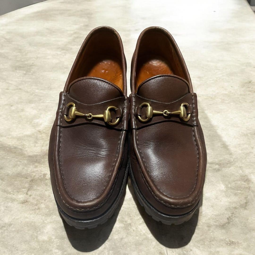 ヴィンテージ GUCCI ホースビットローファー モカシン