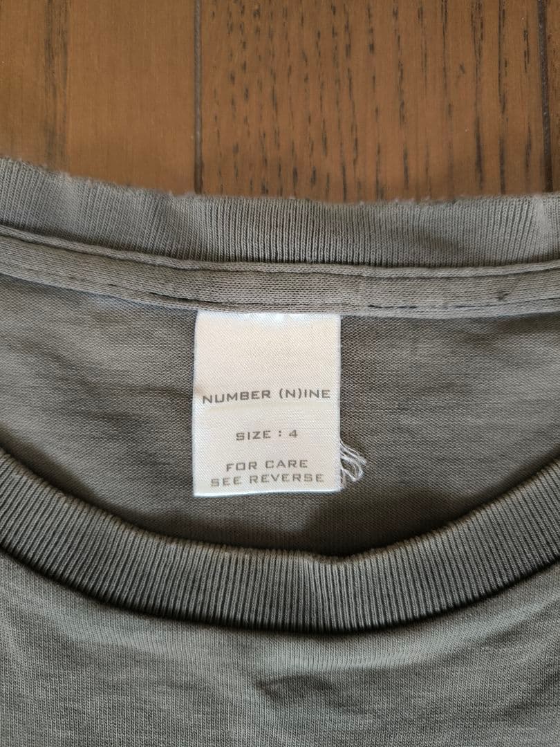 【本物NUMBER (N)INE Foreign man散弾銃Tシャツ サイズ4