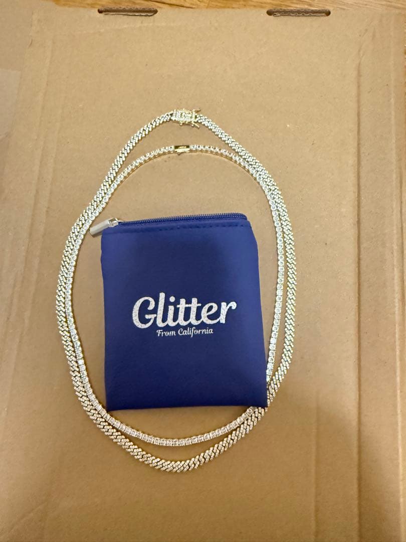 glitterネックレスチェーンセット