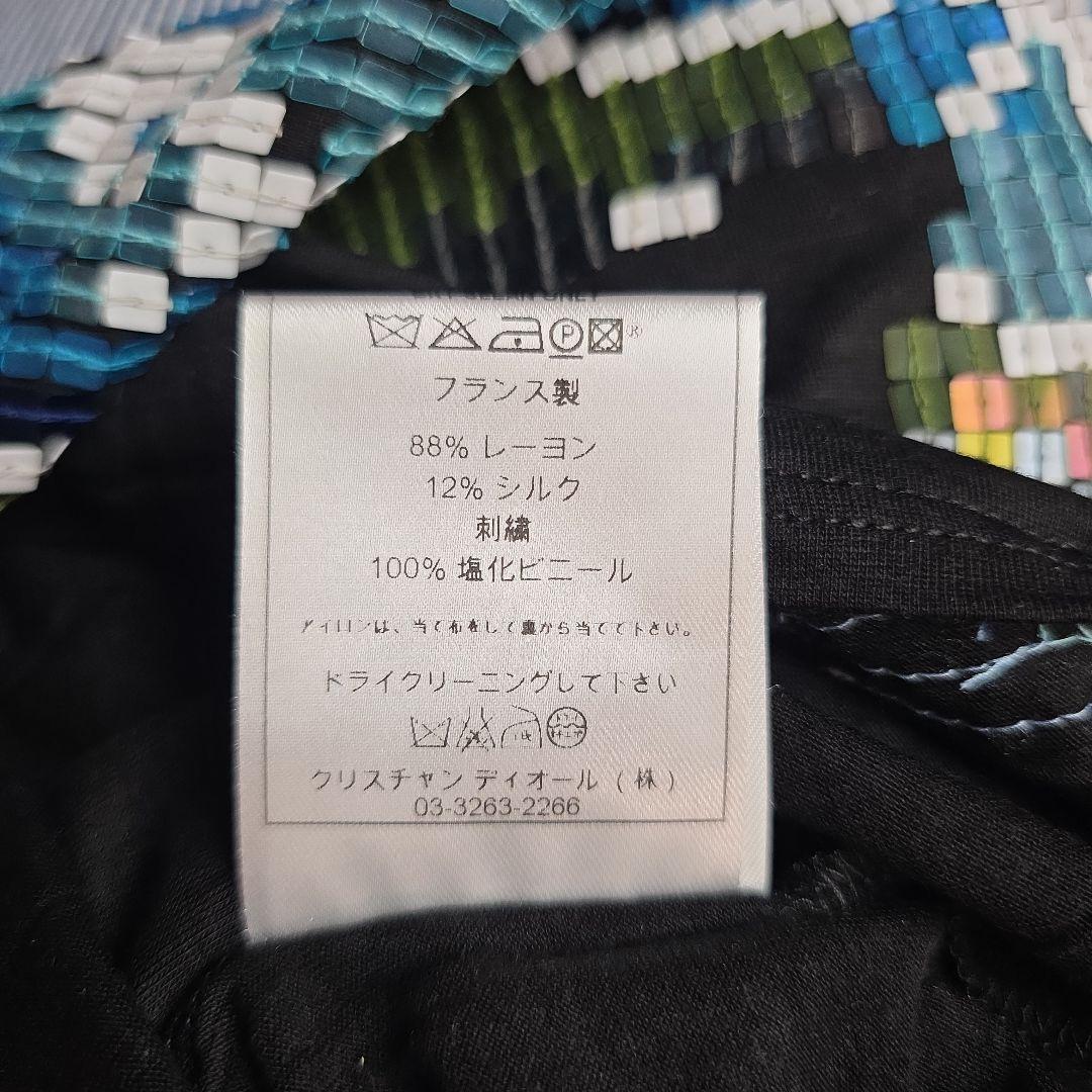 超美品　クリスチャンディオール　ビーズ刺繍 ローズデザイン　希少 y16