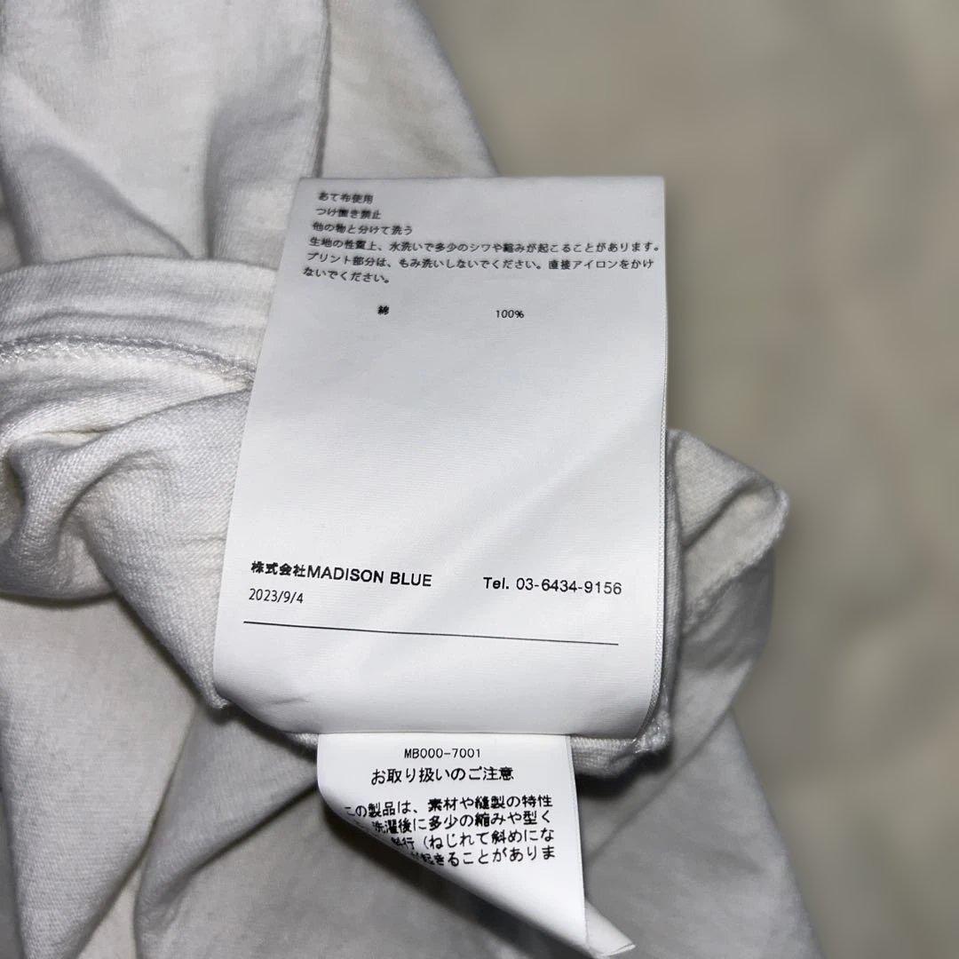 美品★MADISONBLUE マディソンブルー HELLO Tシャツ 白 02