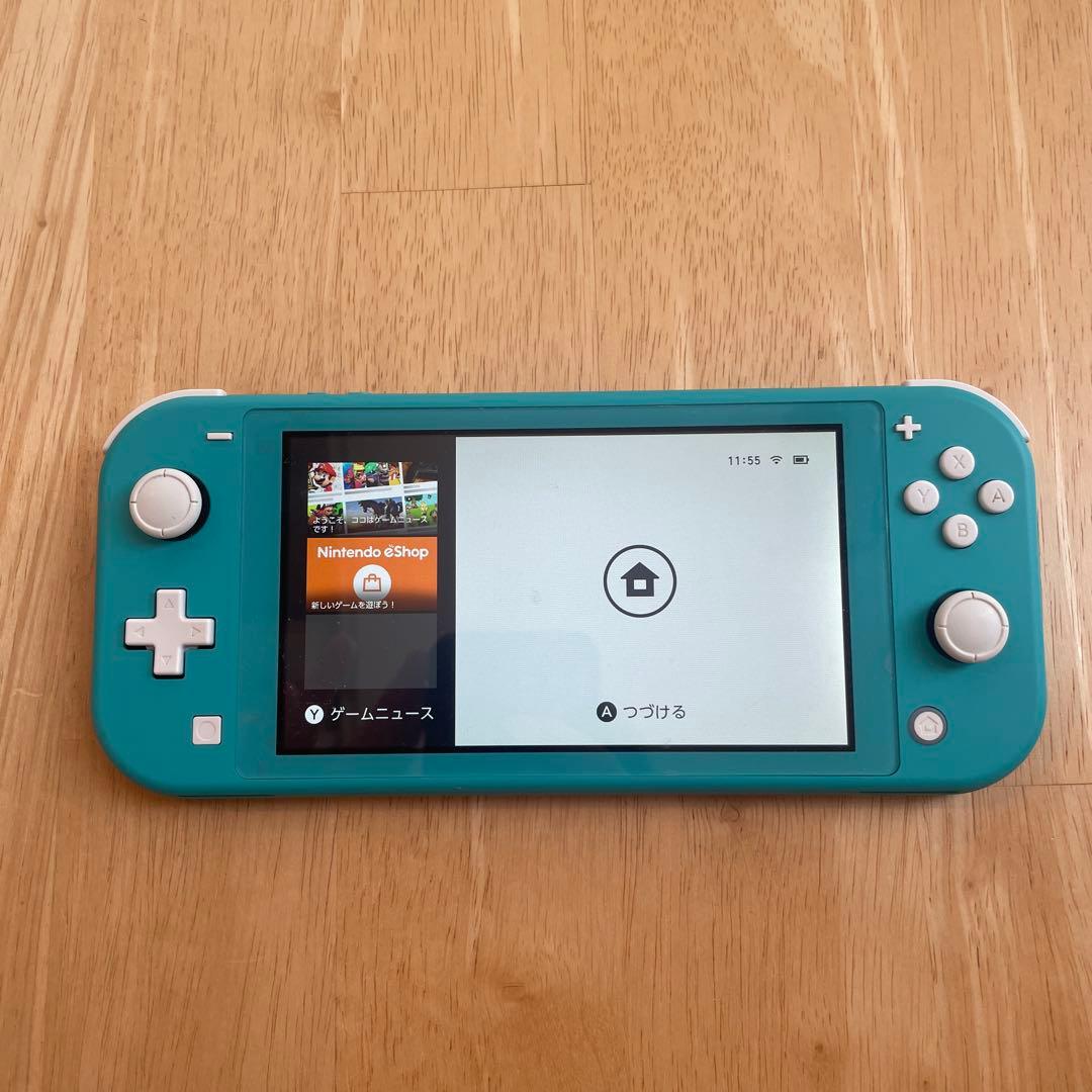 Nintendo Switch Lite ターコイズ 本体 充電器付き美品