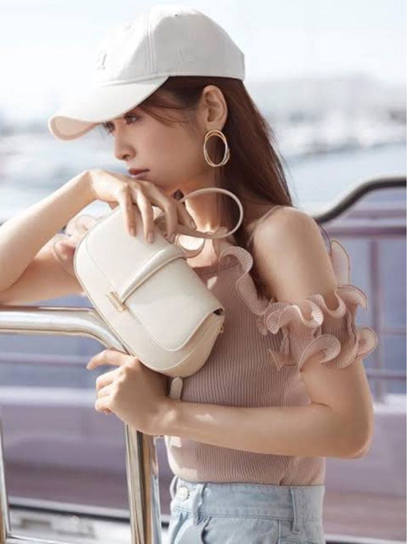 ✨美品 SNIDEL スナイデル プリーツフリルドッキングニット サイズフリー