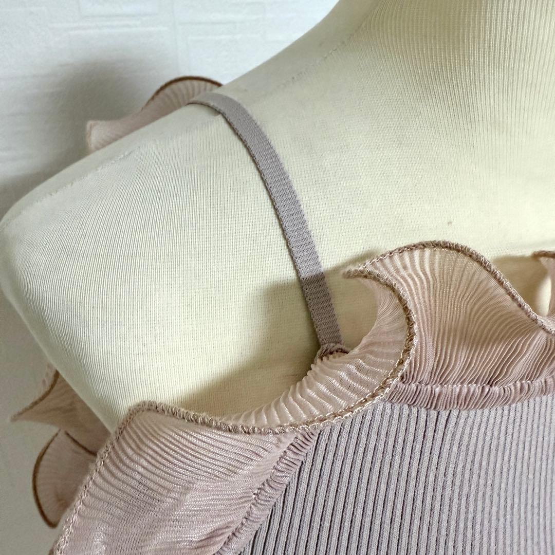 ✨美品 SNIDEL スナイデル プリーツフリルドッキングニット サイズフリー