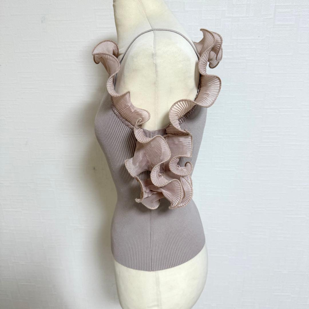 ✨美品 SNIDEL スナイデル プリーツフリルドッキングニット サイズフリー
