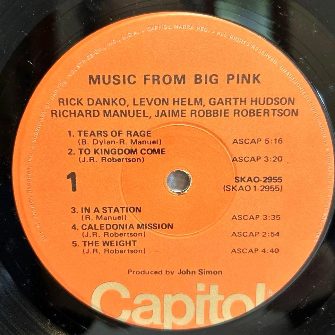 US盤LP ザバンドThe Band /Big Pink