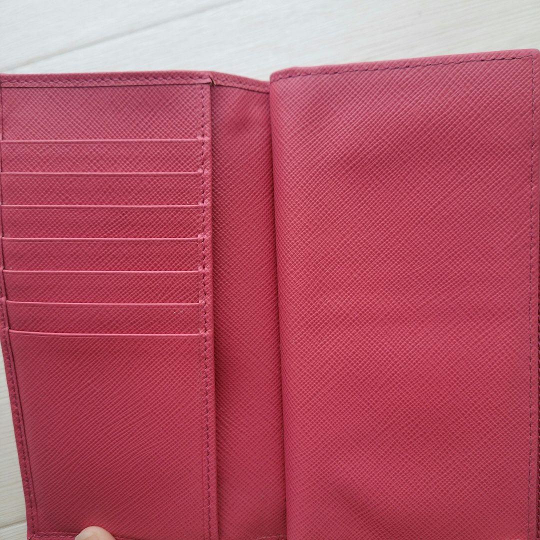 PRADA PEONIA サフィアーノ ピンク 財布 カード大容量 キーケース