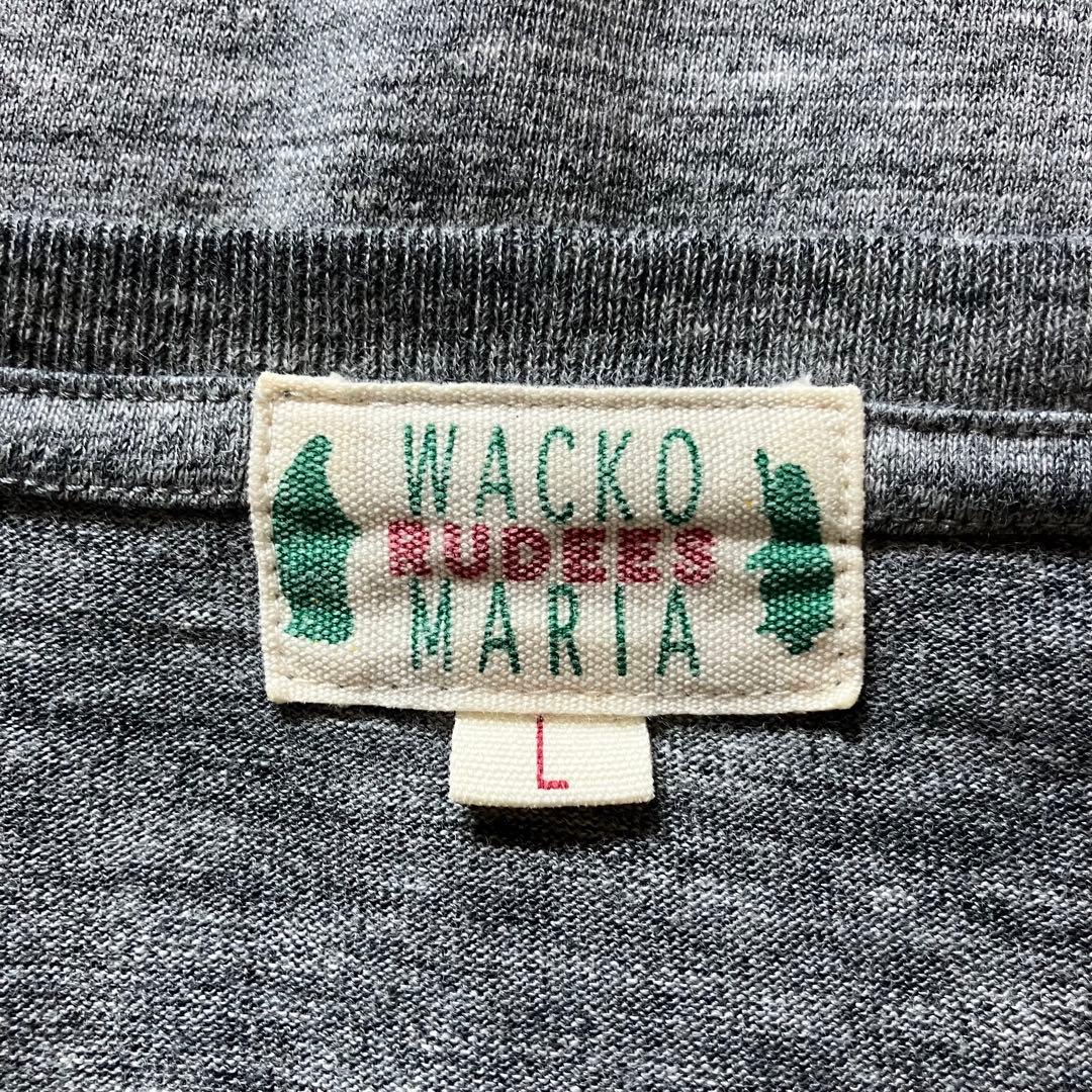 希少 初期タグ ワコマリア プレイングマリアtシャツ 杢グレー L