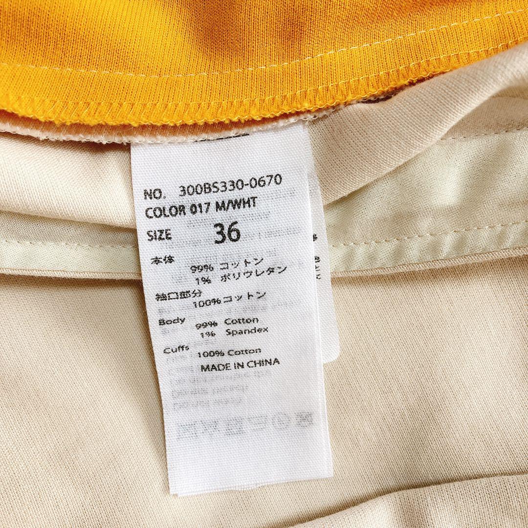 ENFOLD ダブルフェイスコート バイカラー マリーゴールド 36