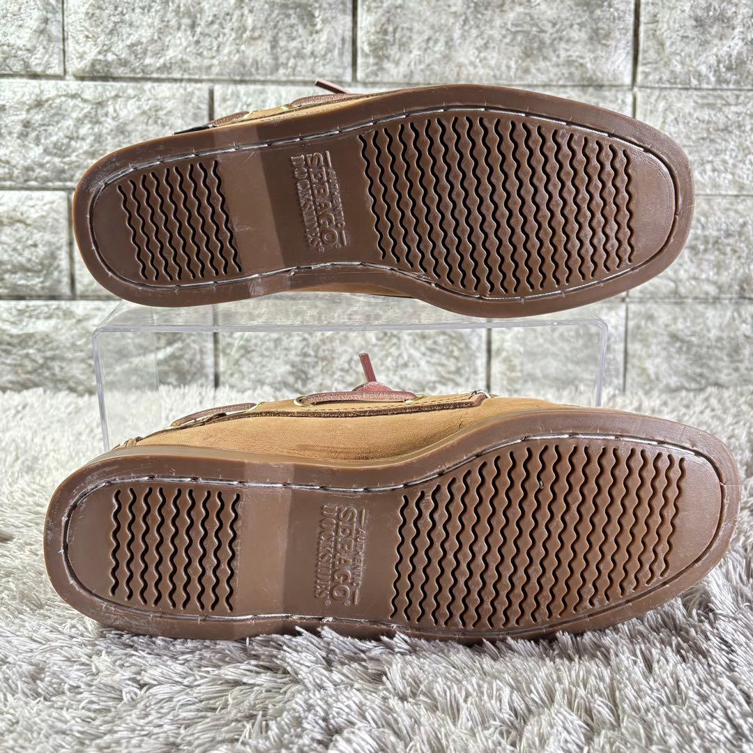 新品級✨SEBAGO セバゴ デッキシューズ レザー EU41ベージュ 革紐