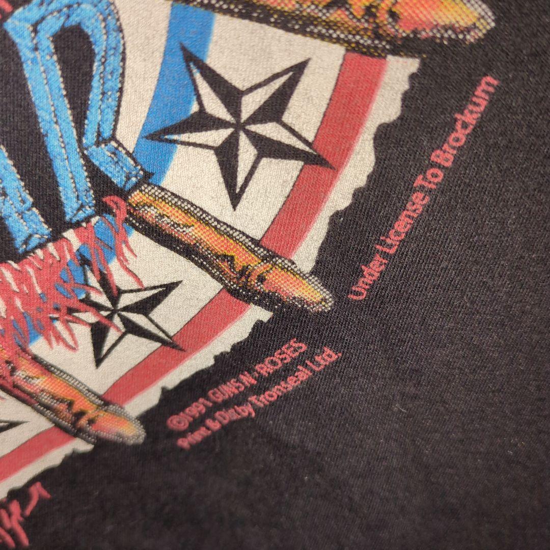 【希少】Guns N' Roses Tシャツ Lサイズ 1991-1992ツアー