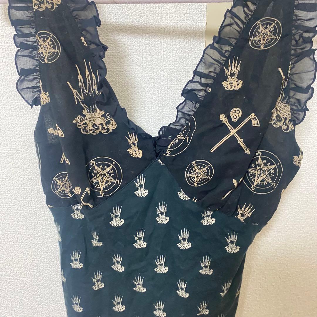 HYSTERIC GLAMOUR フリル付きキャミソール　ヒステリックグラマー