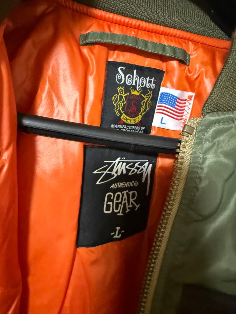 STUSSY MA-1 サイズL