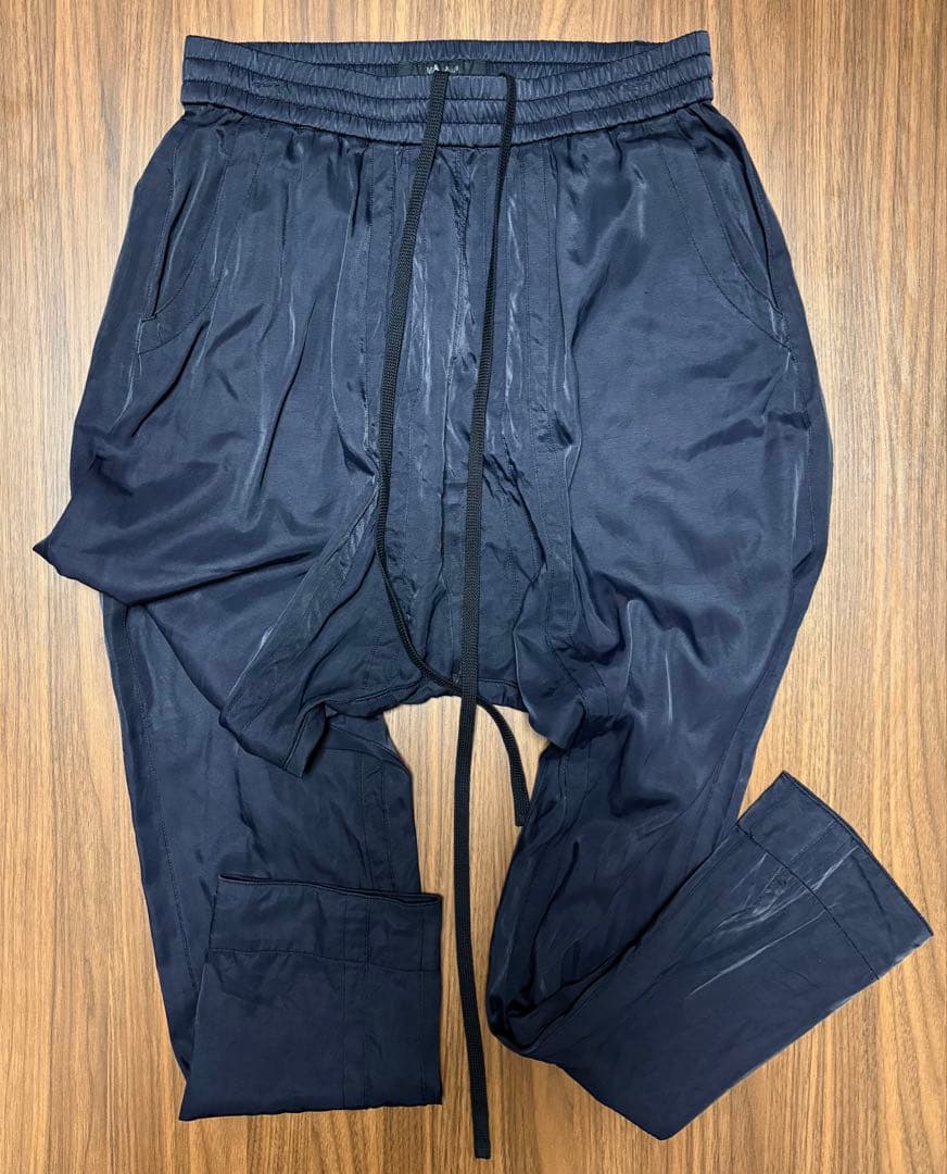 MA_JULIUS エムエーユリウス シームドサルエルパンツ 2 黒