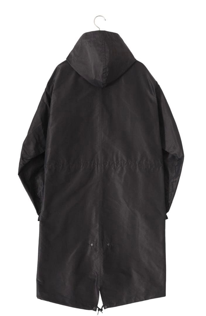 comoli コットンシルク　フーデッドコート