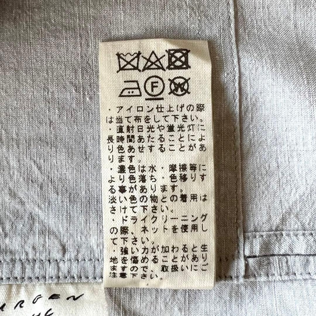 【美品】JURGEN LEHL/羽織/コート/グレー/コットンシルク混合