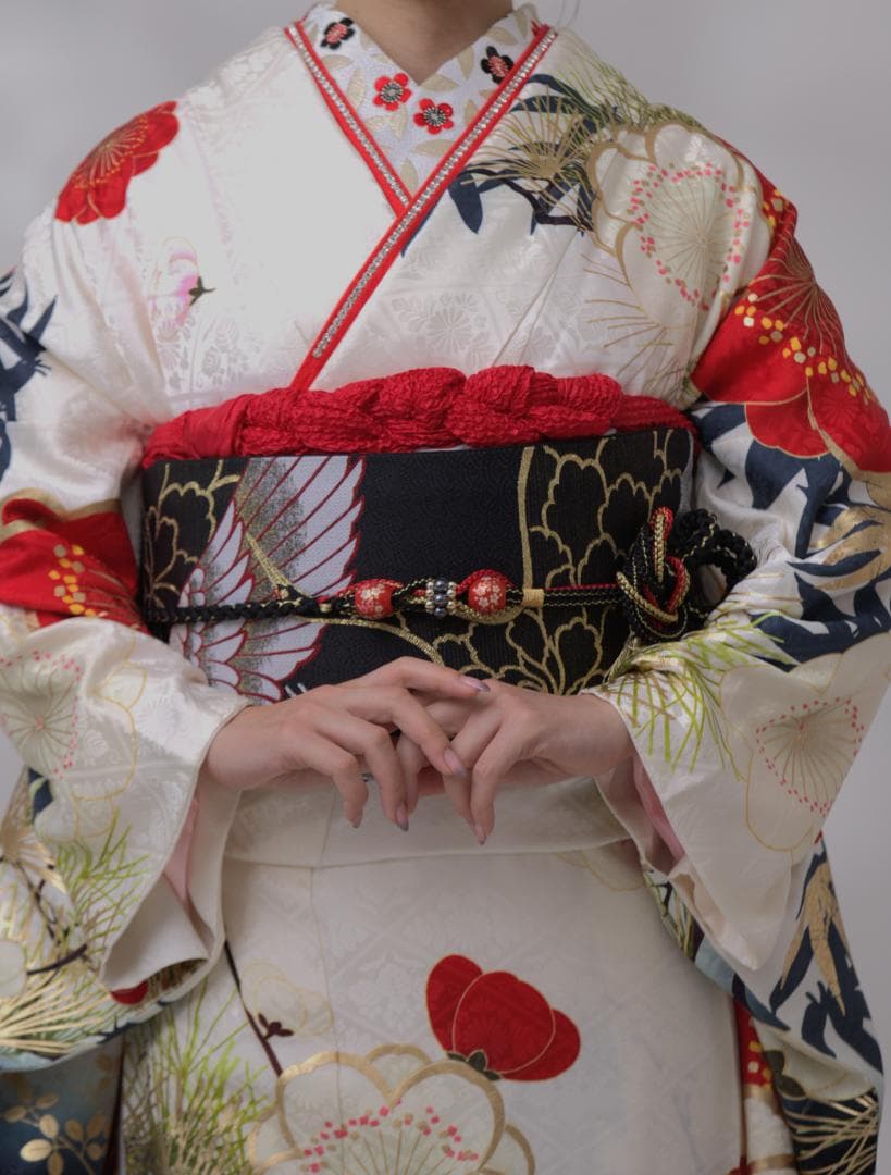 ≪美品≫正絹　振袖9点フルセット【934】【150cm~160cmの方用】