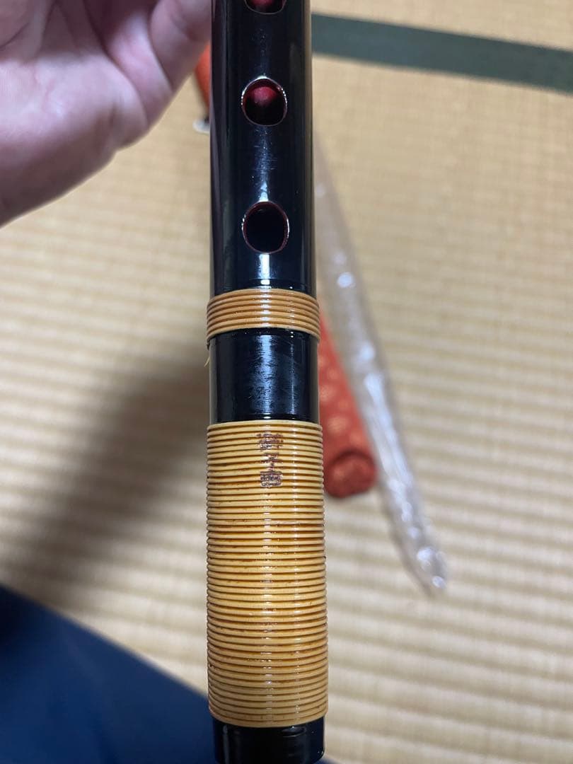 篠笛　獅子田　四本調子　キズ少