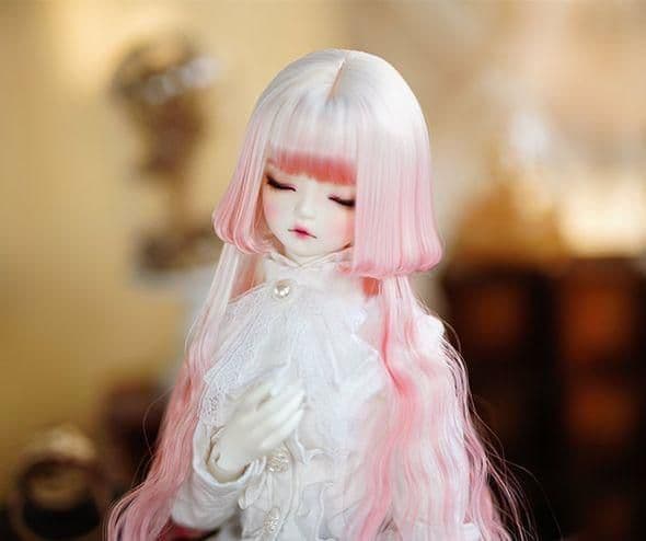 AS135 BJD 1/3 人形 ドール　用ウィッグ カツラ 耐熱 ハンドメイド