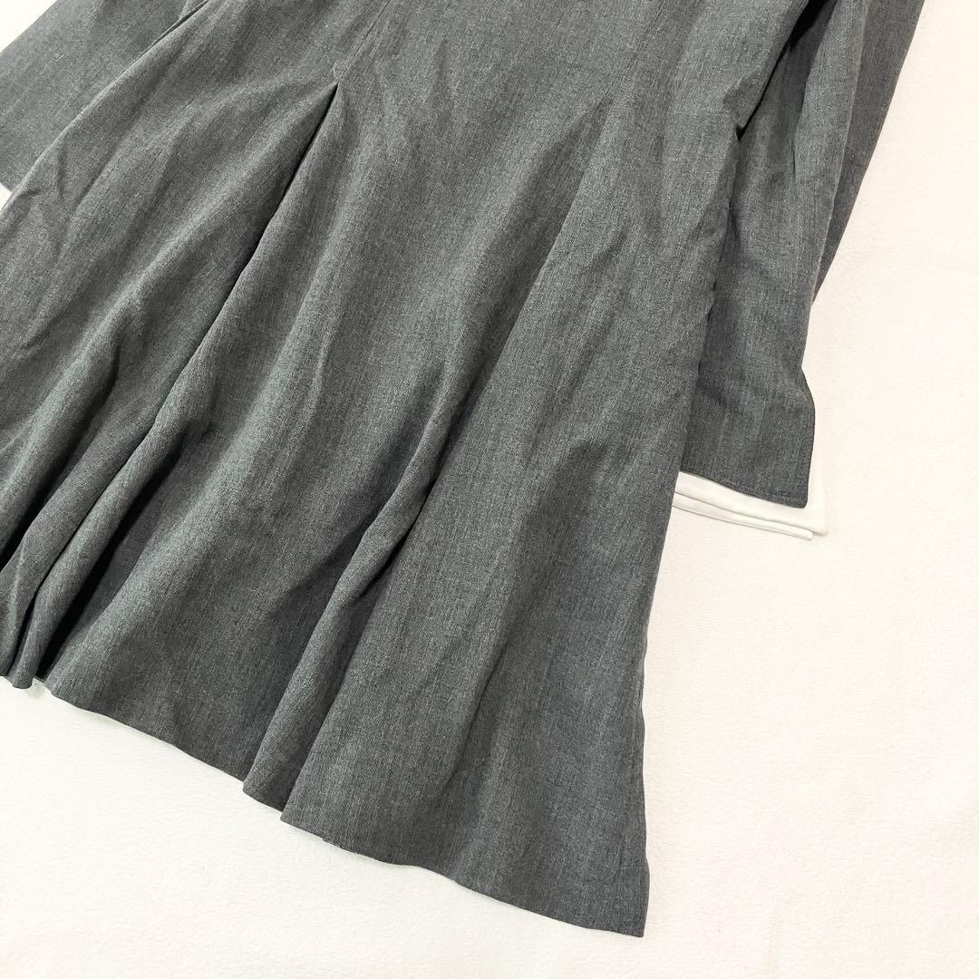 Christian Dior ワンピース ウール100 グレー バイカラー M