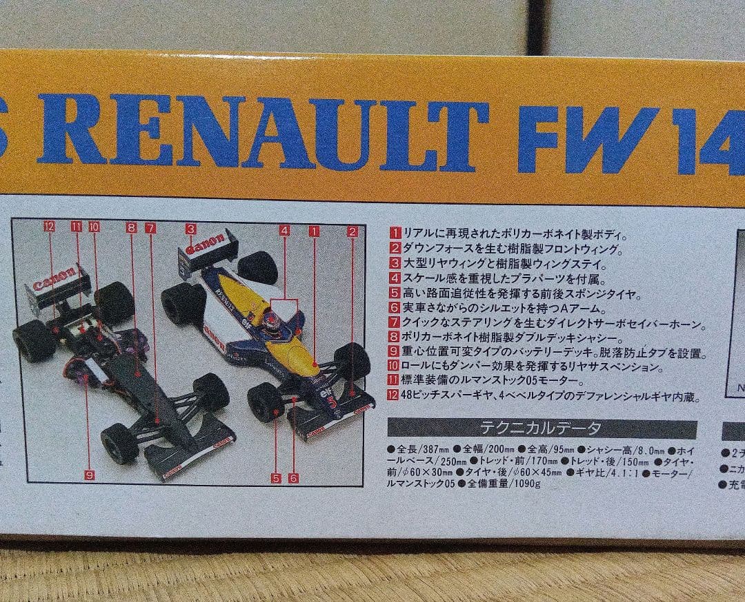 KYOSHO ウィリアムズ・ルノー FW14 1/10