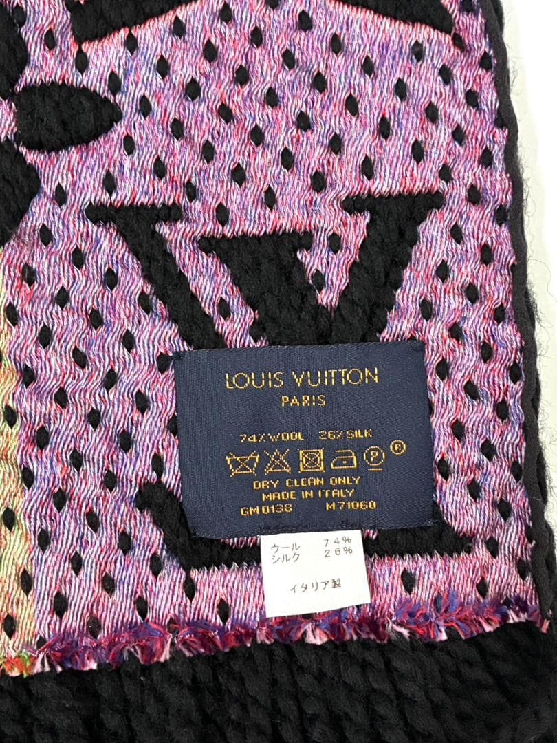 25M12108 LV ヴィトン エシャルプ ロゴマニア M71060 マフラー