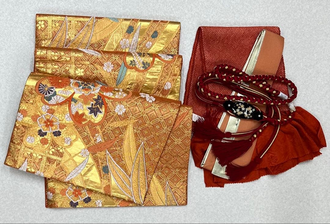 振り袖　フルセット　別誂長襦袢　グリーン　金彩加工　刺繍入り　834