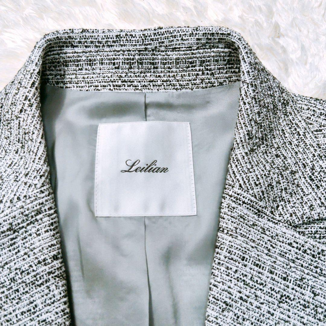 タグ付新品 現行 Leilian レリアン レディース ツイードジャケット L