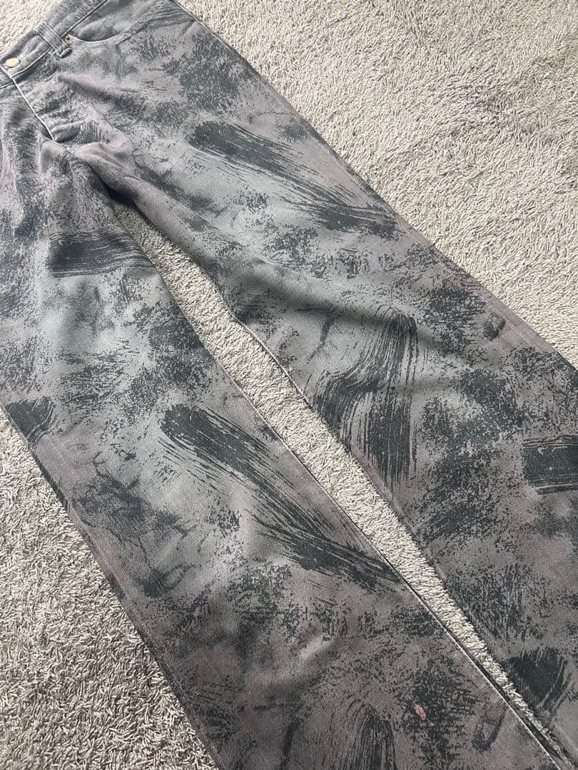 パンツ \"TORNADO MART\"Coating Design Flare Pants
