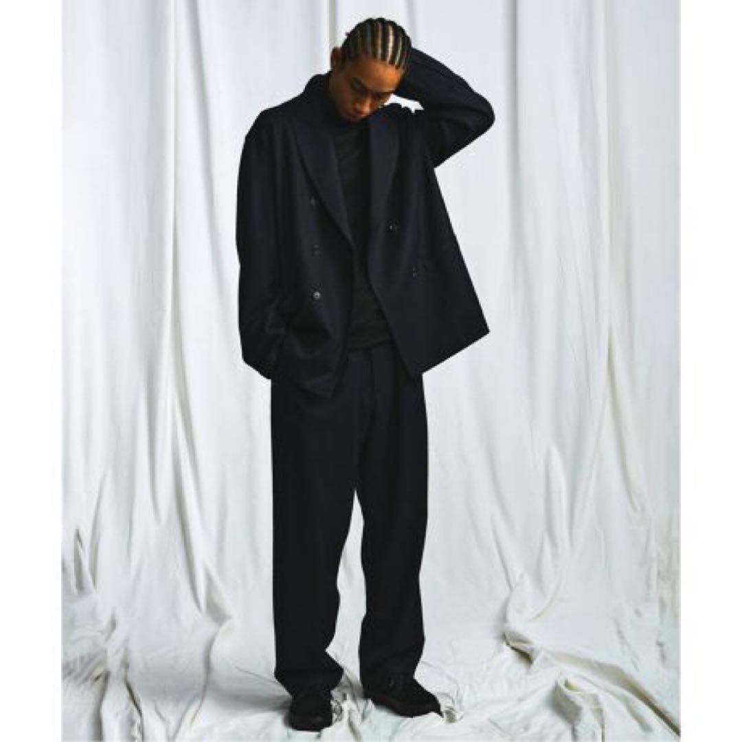 【FOLL / フォル】collage wool washed w jacket