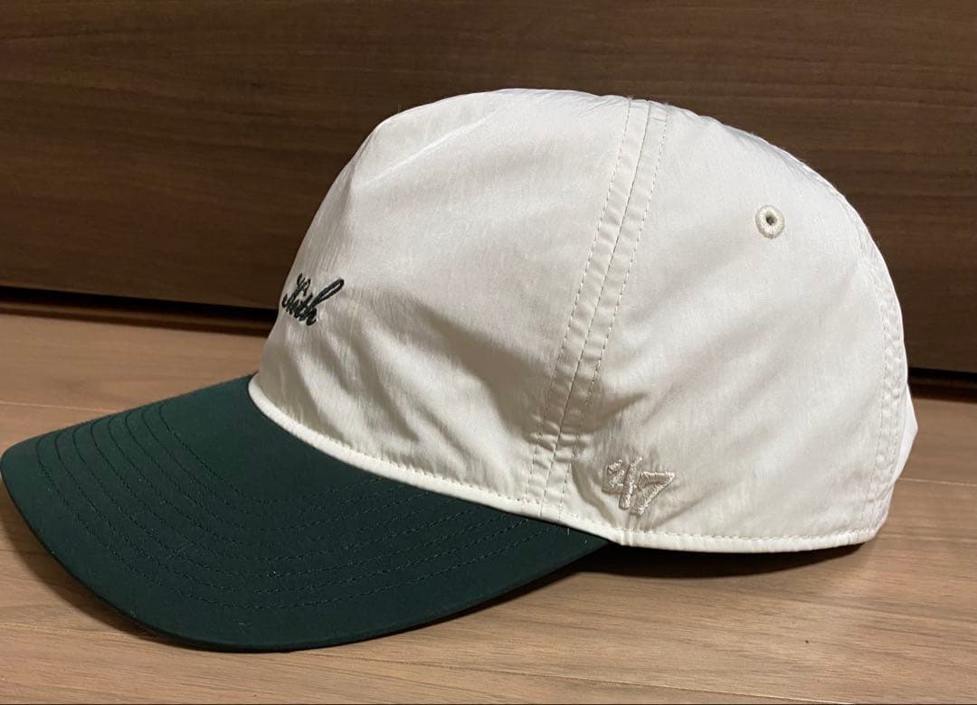帽子 Kith Script Logo Nylon Cap White/Green