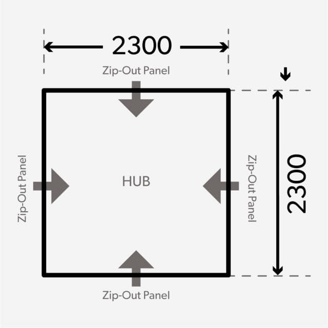 h*k様 DOMETIC HUB インフレータブルオーニングテント SUVセット