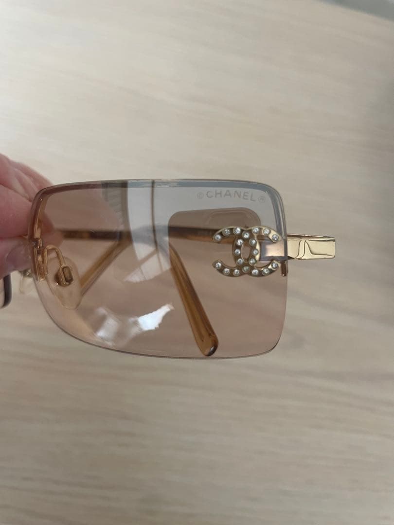 希少CHANEL リムレス 4104B サングラスメタルココマーク ヴィンテージ