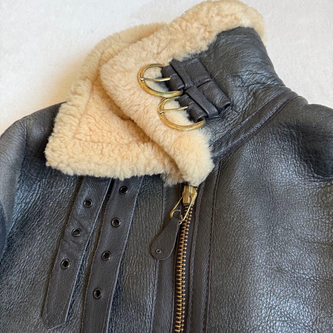 Schott B-3 フライトジャケット シープスキン グレー 42